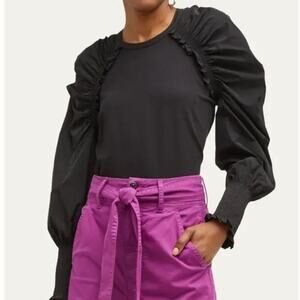 Veronica Beard Sumeeta Top Women's Black Size Medium